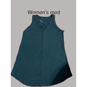 Women's Dark Green Sleeveless Top - size Medium